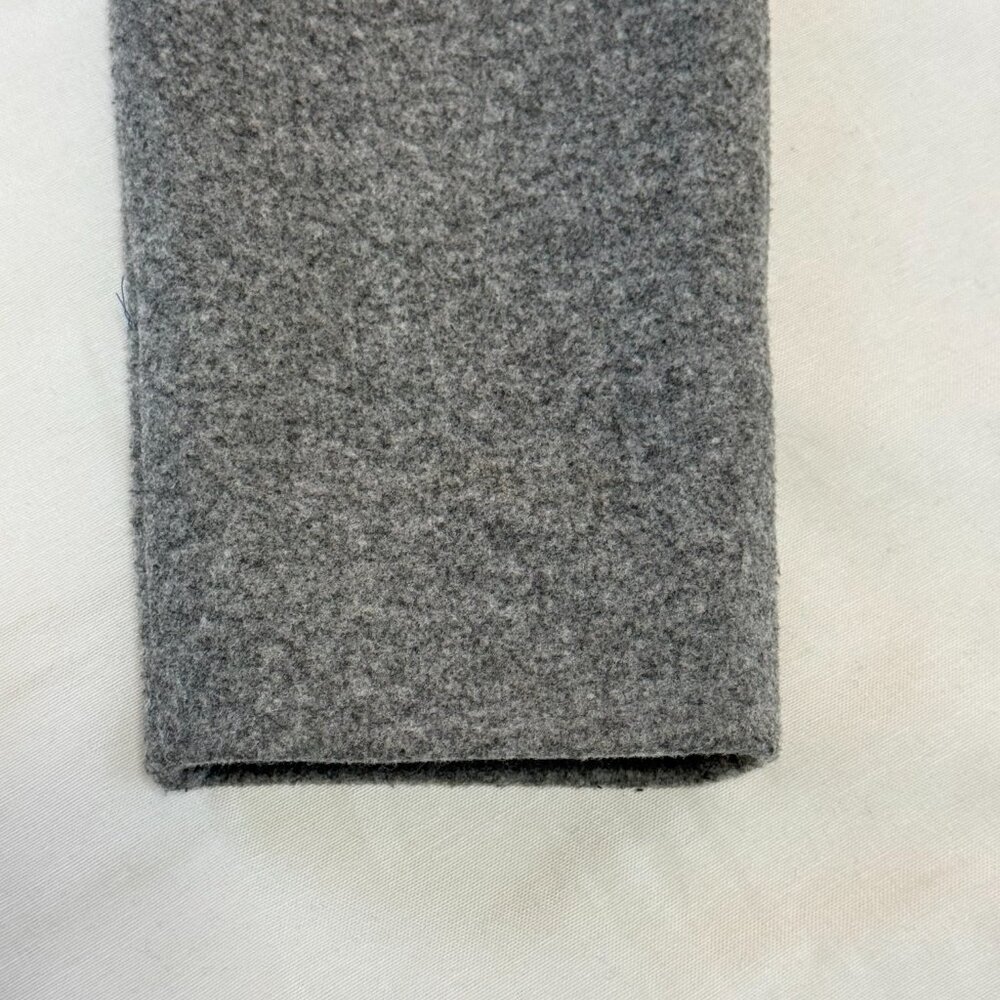 Express Conscious Edit Gray Wool Blend Wrap Trench Coat XS Belt Shawl Collar - Picture 8 of 8